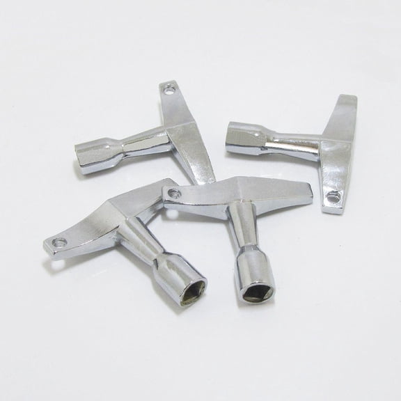WORGEOUS 4pcs Drum Keys Silver Adjustable Drum Key for