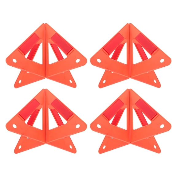 GOOHOCHY 4pcs Car Road Safety Warning Triangle Reflective Signs Kit