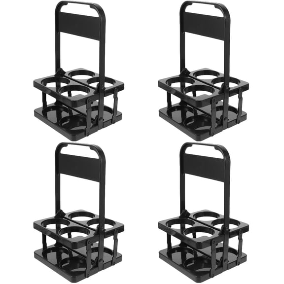 WORGEOUS 4pcs Foldable Beer Bottle Storage Bucket Holder Folding Beer Rack Basket for Daily Use