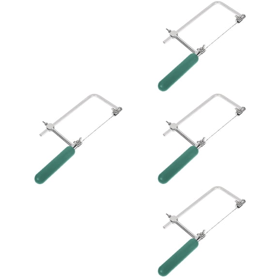 WORGEOUS 4pcs Hand Saw Jewelry Carving Hacksaw Portable Hand Bow Tool Multi-functional Small Hacksaw Tool
