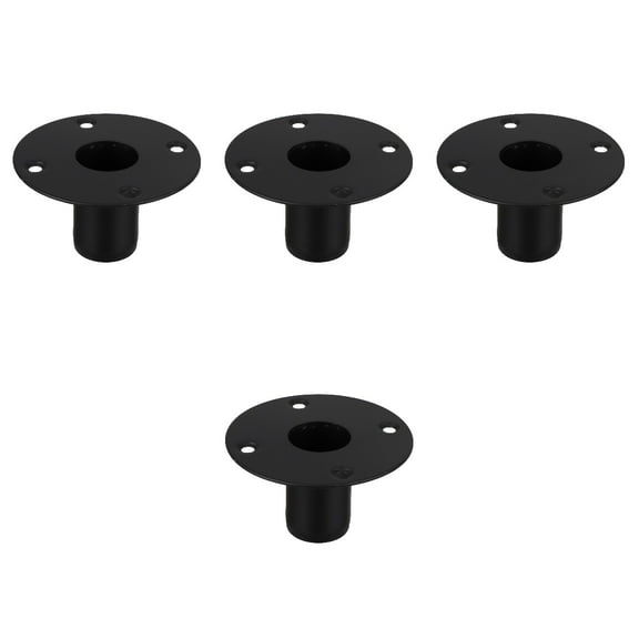 WORGEOUS 4pcs Metal Speaker Stand Speaker Mount Stand Professional Metal Speaker Stand Lower Sound Bottom Mounting Base Tray for Party Performance