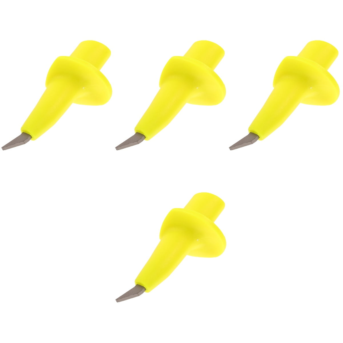 WORGEOUS 4pcs Non-Slip Trekking Pole Tip  Cane Protector Wear-resist Cane Tip Outdoor Crutch Tip