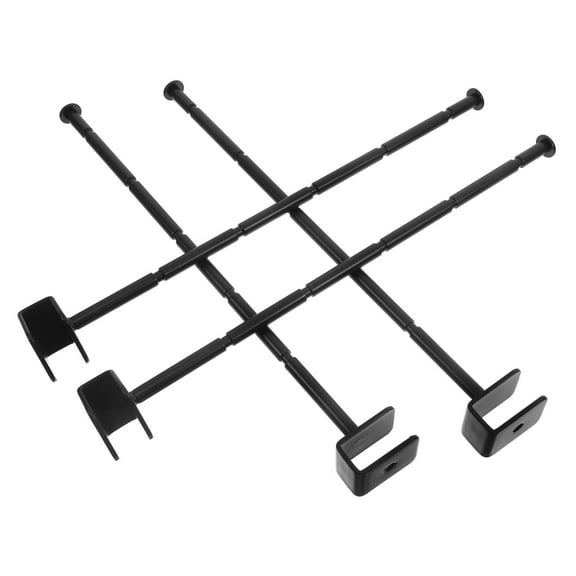 ADDHAT 4Pcs Slatwall Hanging Hooks Metal Brackets for Retail and Garage Display