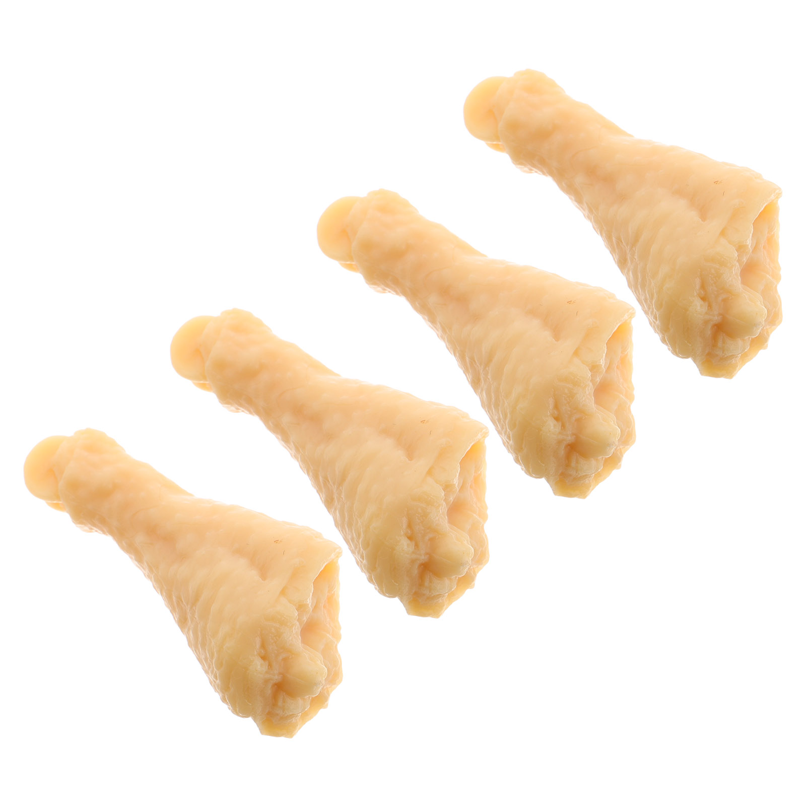 WORGEOUS 4pcs Realistic Fake Chicken Legs Simulation Chicken Leg Models For Food Display Hotel Decoration Photo Props, And Kids Play Craftsmanship