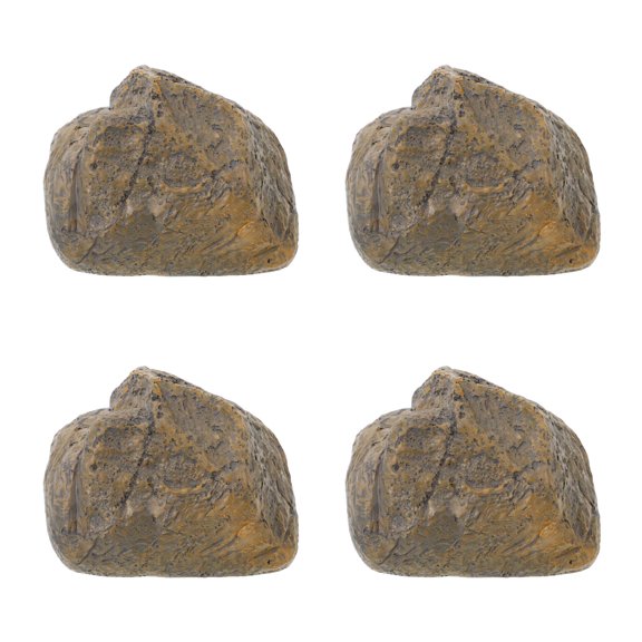 WORGEOUS 4pcs Rock Key Hider Outdoor Hidden For Fake Rock For Hiding Key Hiders Outside Decorative Hidden Storage Holder Garden Fake Stone For Key