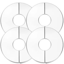FUEENIRVA 4Pcs Stainless Steel Toilet Flange Covers for Home Plumbing Wall Split Flange