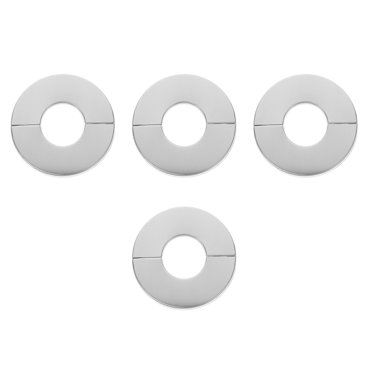 Uxcell 4pcs Wall Split Flange 0.98" Plastic Round Split Flange Pipe Cover Gray