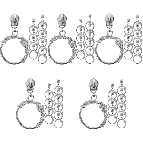 WORGEOUS 5-Pack Zipper Pulls for Jackets and Clothing, Durable Pull Down Jacket Zipper Accessories