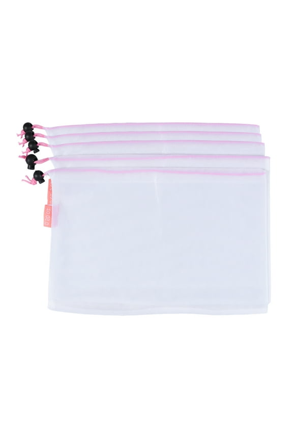 5 Pcs Bundled Pocket Mesh Bag Net Bags for Produce