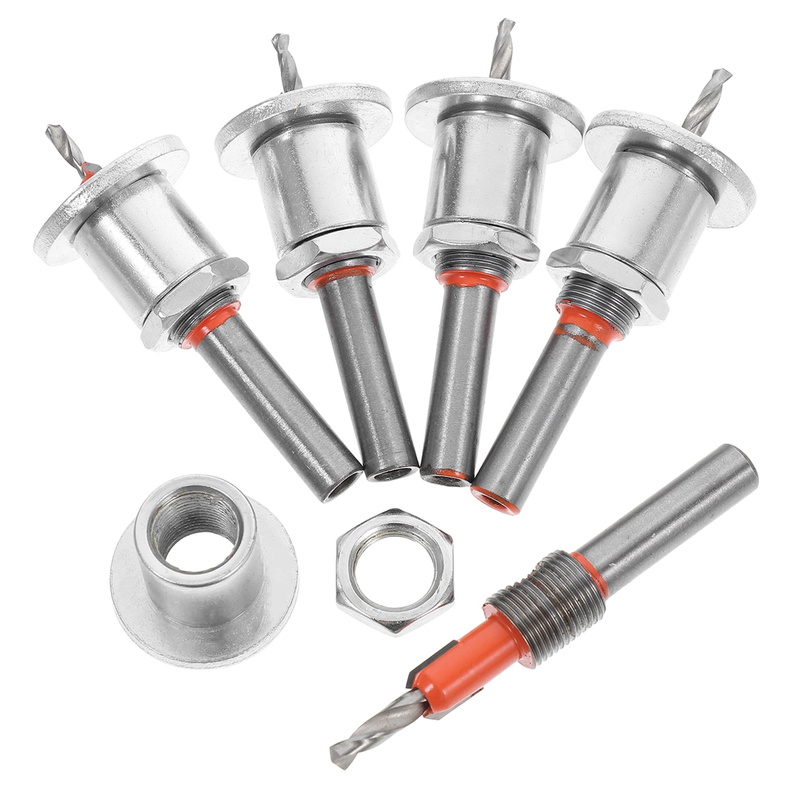 WORGEOUS 5-Piece Countersink Drill Bit Set with Reverse Function for Accurate Wood and Metal Drilling Projects