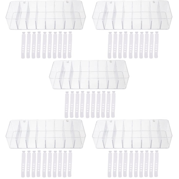 WORGEOUS 5 Sets Cord Organizer Case Electronic Cable Management Box And Cable Wrap