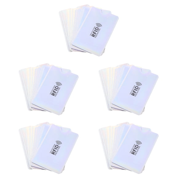 WORGEOUS 50 Pcs Card Sleeves Card Protector Sleeves for Card Credit Cards Shopping Cards