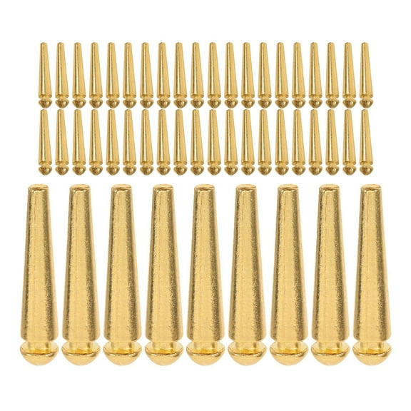 WORGEOUS 50 Pcs Color Board Game Cribbage Pegs Measurement Travel Golden