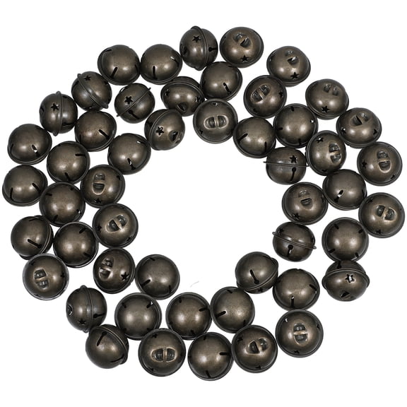WORGEOUS 50 Pcs Jingle Bells with Star Cutout Christmas Rustic Bells Metal Sleigh Rusty Bells for Holiday Craft Home Christmas Festival Party Wedding Decoration DIY Project