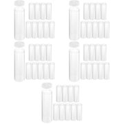 WORGEOUS 50 pcs Coin Storage Tubes Collectibles Coin Collecting Holder Coin Storage Container