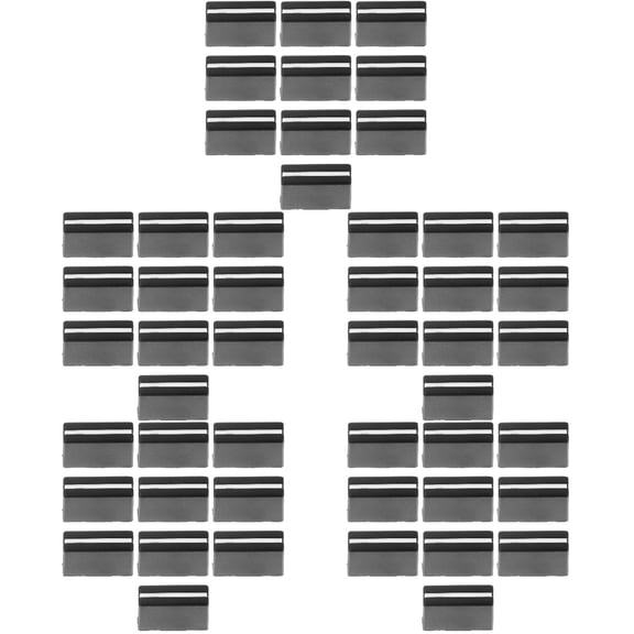 Mobutofu Fader Caps for Dj Mixer Console Black ABS Smooth Operation 50Pcs