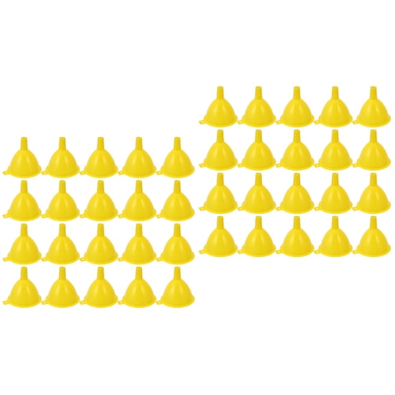 HINTRMENT Funnel for Filling Perfume Yellow Plastic 50Set 3.1x2.8x2.6in