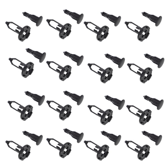 WORGEOUS 50PCS Bumper Retainer Clips Car Nylon Rivets Fasteners Push Retainer Kit Auto Push Pin Rivets Set Door Trim Panel Clips