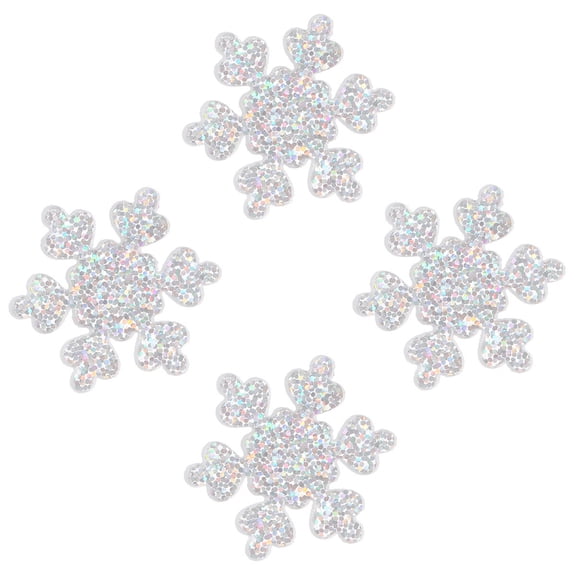 HINTRMENT Phone Case Decoration White Snowflakes Charm for DIY Making 50Pcs