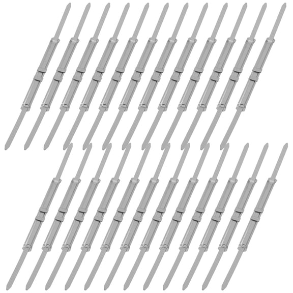WORGEOUS 50pcs Metal File Fastener Standard Two Hole Binder Clip Paper Fasteners Heavy Duty Loose Leaf Binding Clamp for Paper File Document