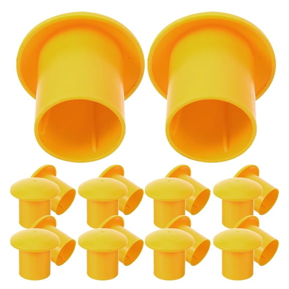 WORGEOUS 50pcs Rebar Mushroom Caps Safety Covers, PP Rebar Caps for Construction, Replacement Safety Accessories