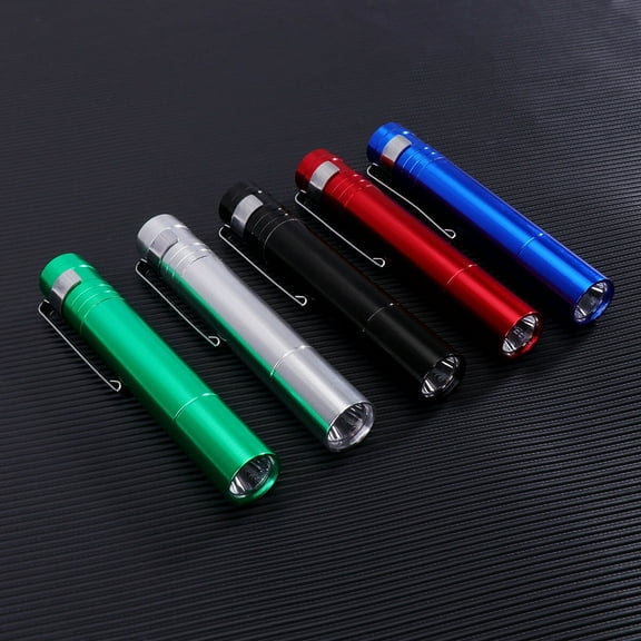 WORGEOUS Compact Flashlight Small Led Torch Assorted Color 5Pcs