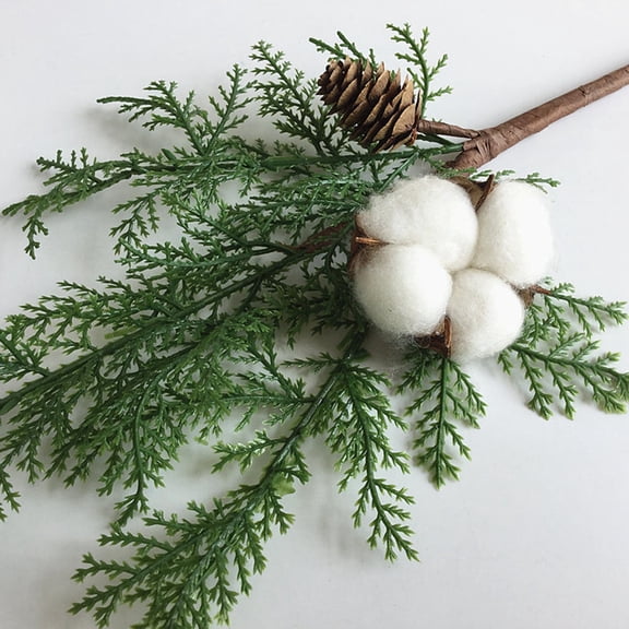 BESTYASH Artificial Plants Imitation Branch Green for Home Decor 5Pcs