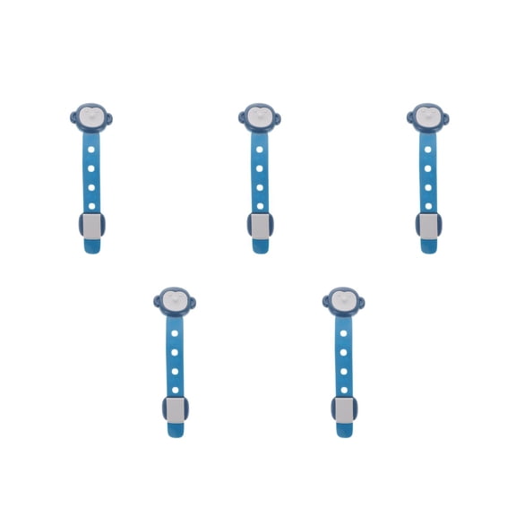 WORGEOUS 5pcs Child Safety Strap Locks Child Proof Cabinet Latches Child Safety Drawer Locks Baby Proofing Baby Cabinet Safety Latches for Kids Baby Safety Blue