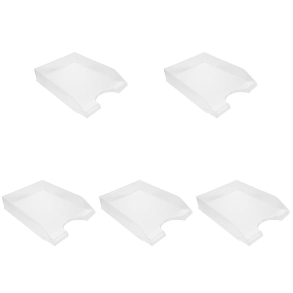 WORGEOUS 5pcs Document File Desktop Organizer Tabletop Storage Holder for Office Home