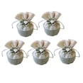 thumbnail image 1 of WORGEOUS 5-Pack Burlap Drawstring Bags, Rustic Candy Pouches for Handmade Storage, Wedding Favors, Party Supplies, and Packaging, 1 of 8