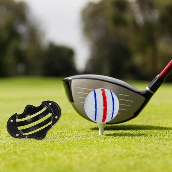 WORGEOUS 5pcs Golfs Ball Line Liner Practical Marker Tool Colorful Golfing Ball Marker