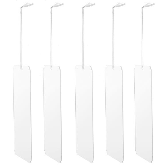 WORGEOUS 5pcs Hanging Acrylic Reserved Signs Hanging Reserved Signs With Rope For Wedding Important Events