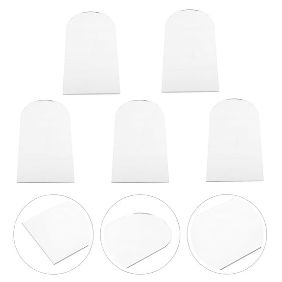 WORGEOUS DIY Craft Mirror Acrylic Silver 5pcs