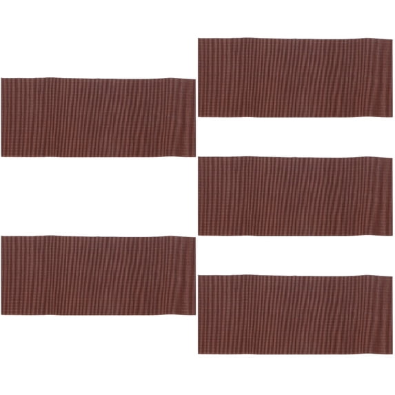 WORGEOUS 5pcs Kungfu Tea Set Slat Mat Handmade Bamboo Tea Table Runner for Home Tea House