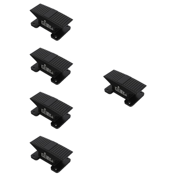 WORGEOUS 5pcs Pneumatic Foot Pedal Momentary 5 Way 3 Position Nonslip Pressure Control