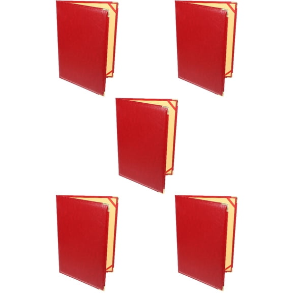 WORGEOUS 5pcs Portfolio Organizer Binder Loose Leaf Binder Personal Planner Folder Paper Holding Board Portfolio Folder