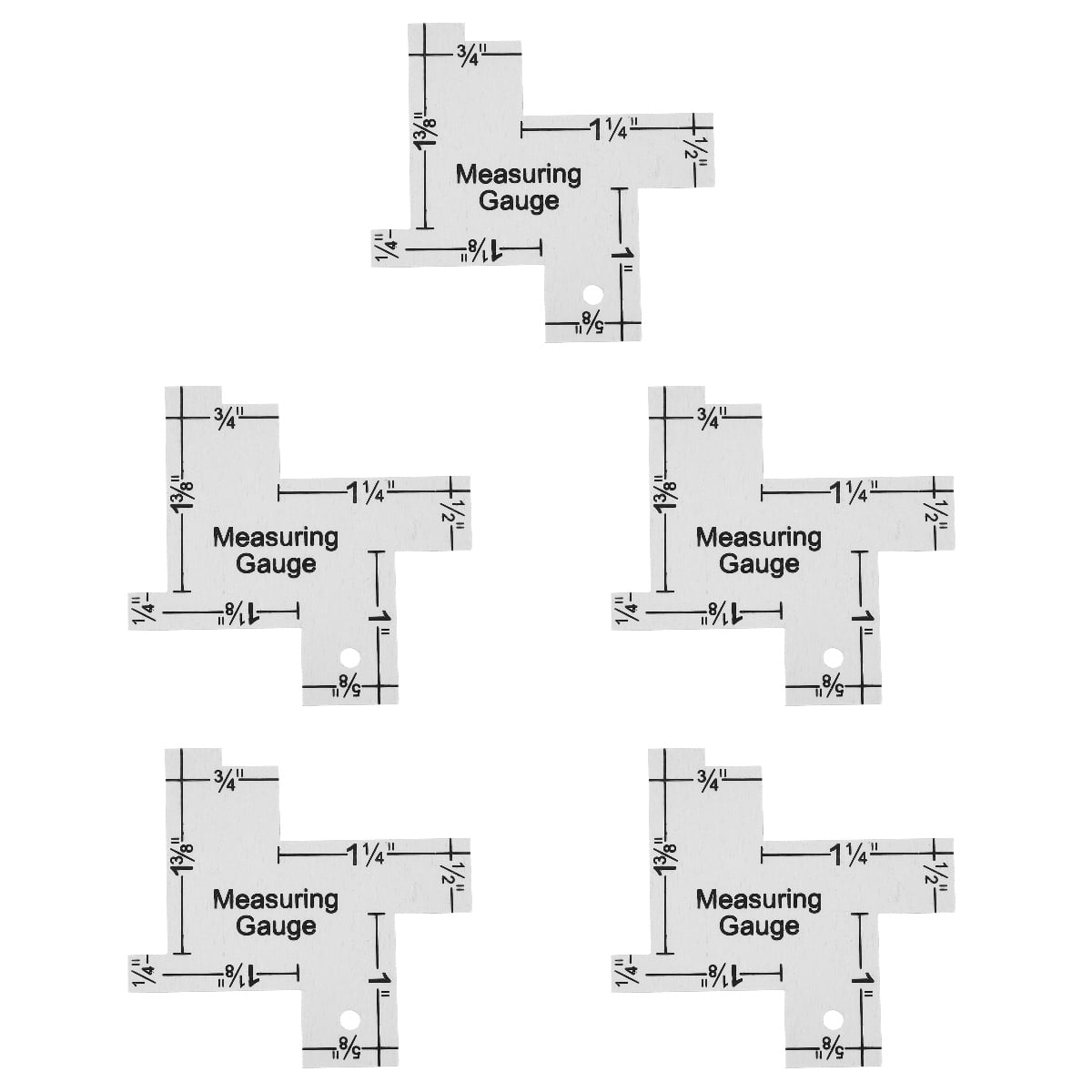 Versatile Ruler WORGEOUS 5pcs Quilting Ruler Metal Quilting Rulers Crafts Sewing ...