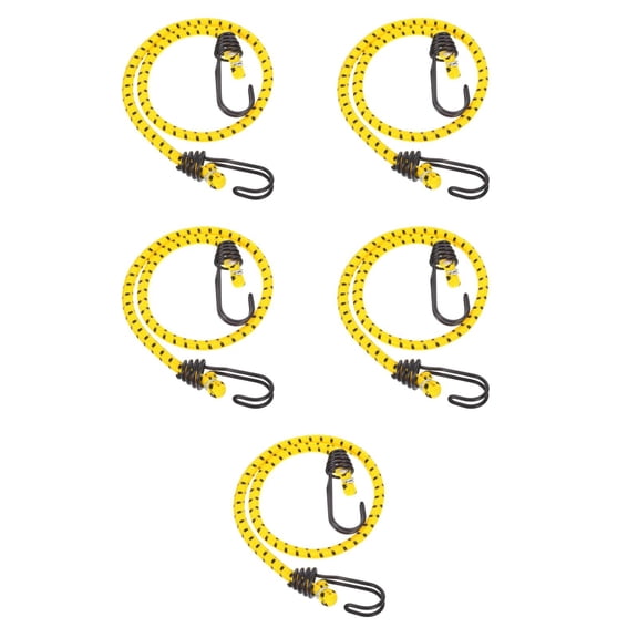 WORGEOUS 5pcs Reflective Camping Rope With Carabiner Clips Heavy Duty Bungee Cords For Tent Lines And Outdoor Adventures