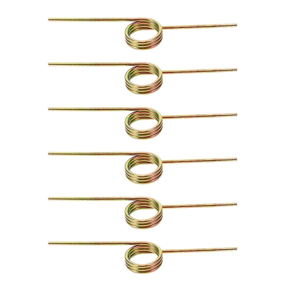 WORGEOUS 6-Piece Adjustable Metal Spring Lid Supports for Garbage Cans, Golden Lamp Finish