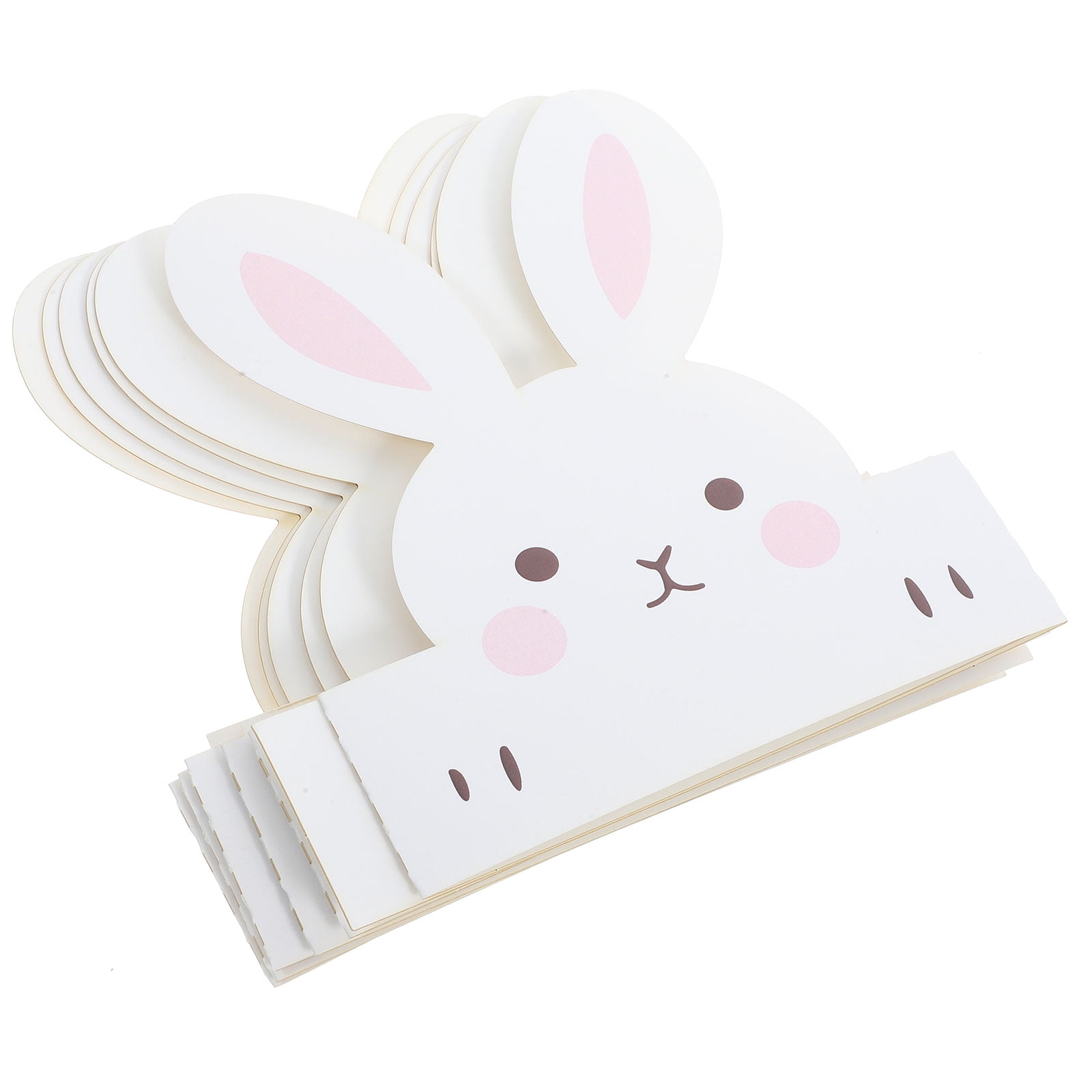 WORGEOUS 6 Pcs Cake Topper Easter Bunny Ears Hat Child 42.50X14.50X0.10CM