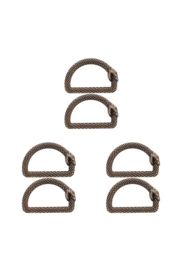 6 Pcs Metal D for Bags, Keychain Clips, Purse Hardware, Essential Craft Supplies for Bag Making and Accessories