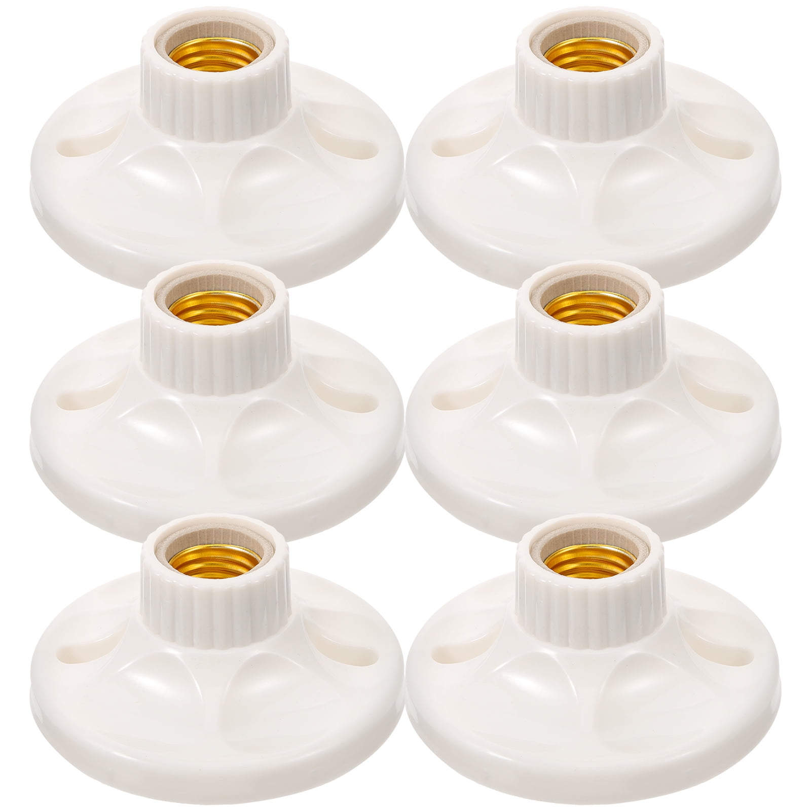 JNXQWE E12 Light Socket,Threaded Candelabra Base Bulb Lamp Holder Light  Socket With Ring,E12 Lamp Socket Replacement (Black,Pack Of 3, image size:1600x1600