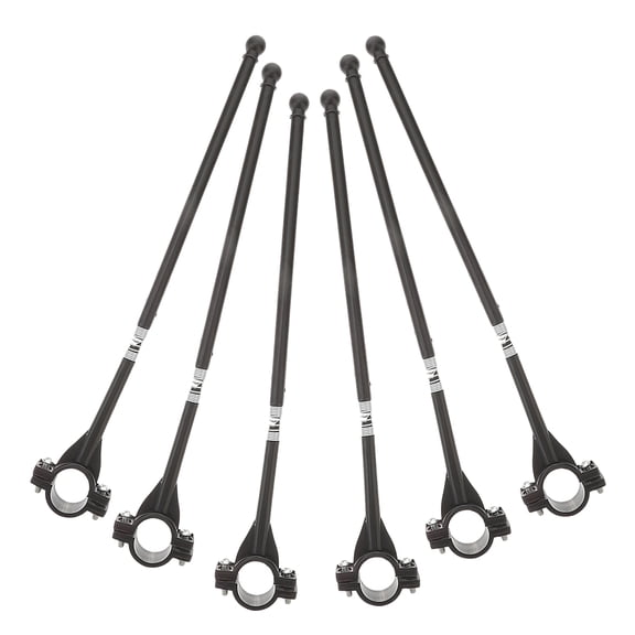 WORGEOUS 6 Pcs Motorcycle Flagpole Motorcycle Auto Flagpole Rear Seat Luggage Rack Mount Flag Pole Accessory For Motorcycle Bicycle Bikes