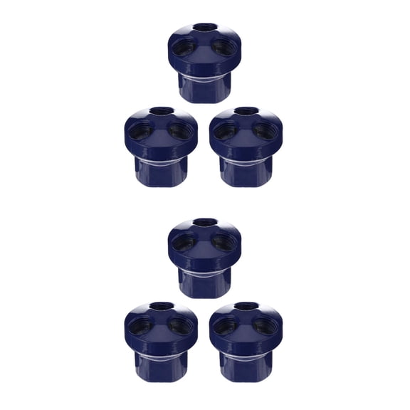 WORGEOUS 6 Pcs Threaded Ports Quick Connect Air Hose Air Manifold Pneumatic Adapter