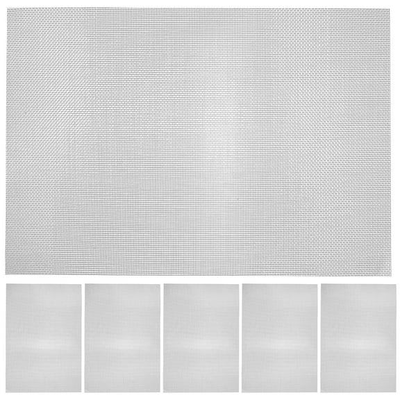 WORGEOUS 6 Pcs Wire Mesh Netting Chain Link Fence for Door Solar Lights