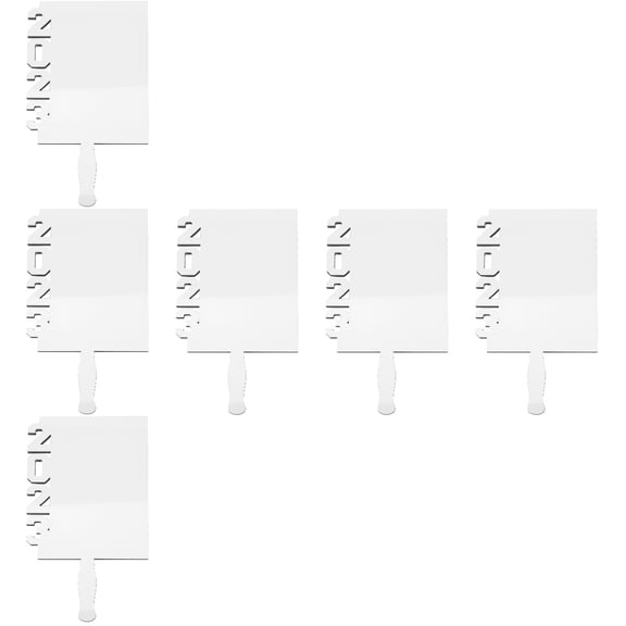 WORGEOUS 6-Piece Sublimation Blank Fan Photo Frame Set Burr-Free Decorative Craft Supplies