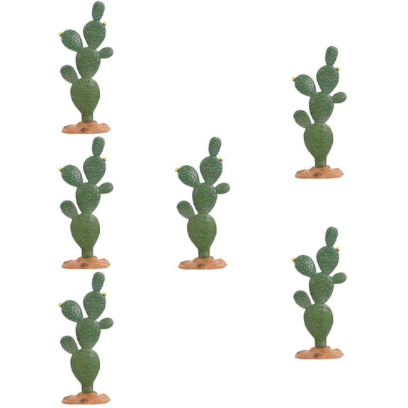 WORGEOUS 6 pcs  Creative Cactus Model Home Desktop Cactus Adornment Lifelike Plant Ornament