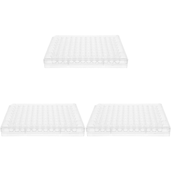 FUEENIRVA Cell Culture Plate, Disposable, Plastic, 96 Holes, White for Laboratory Use 6Pcs