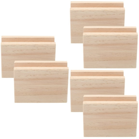 WORGEOUS 6 pcs Furniture Heightening Pads Bed Riser Table Foot Heightening Supports Wooden Risers