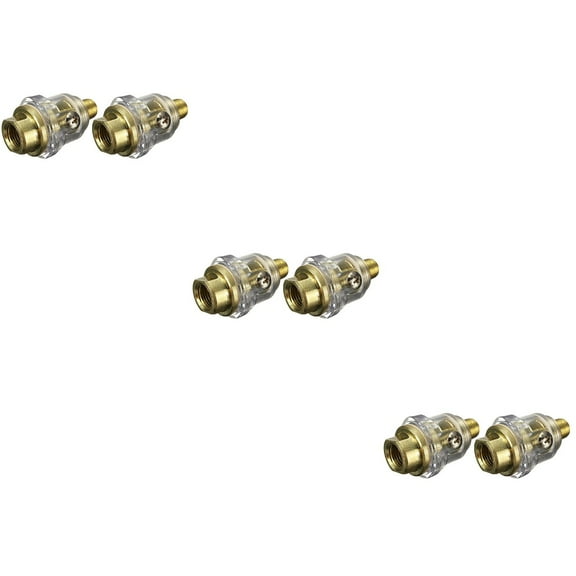 WORGEOUS 6 pcs Practical 1/4 Inch Mini Oiler Lubricator Automatic In- Tool Oiler